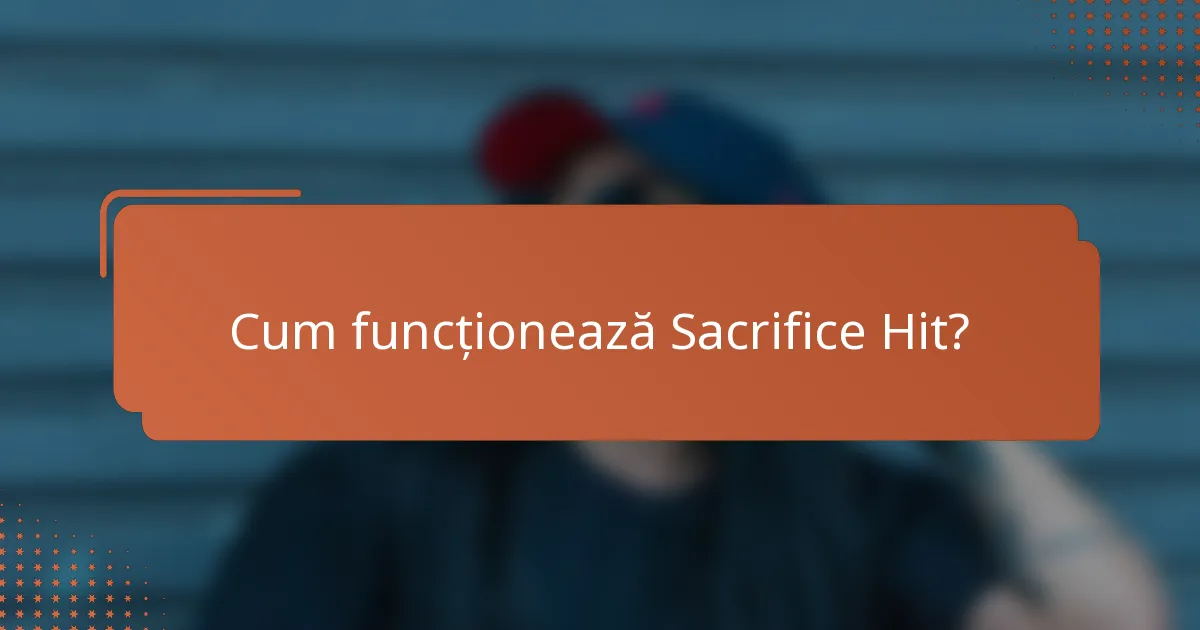 Cum funcționează Sacrifice Hit?