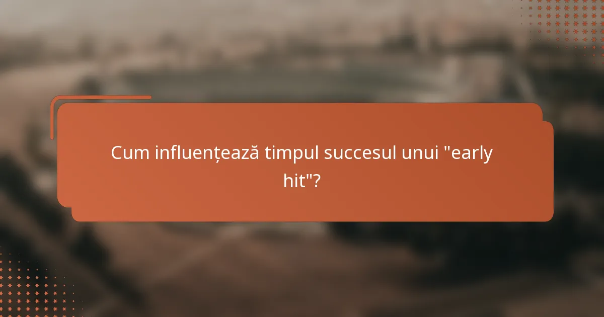 Cum influențează timpul succesul unui 